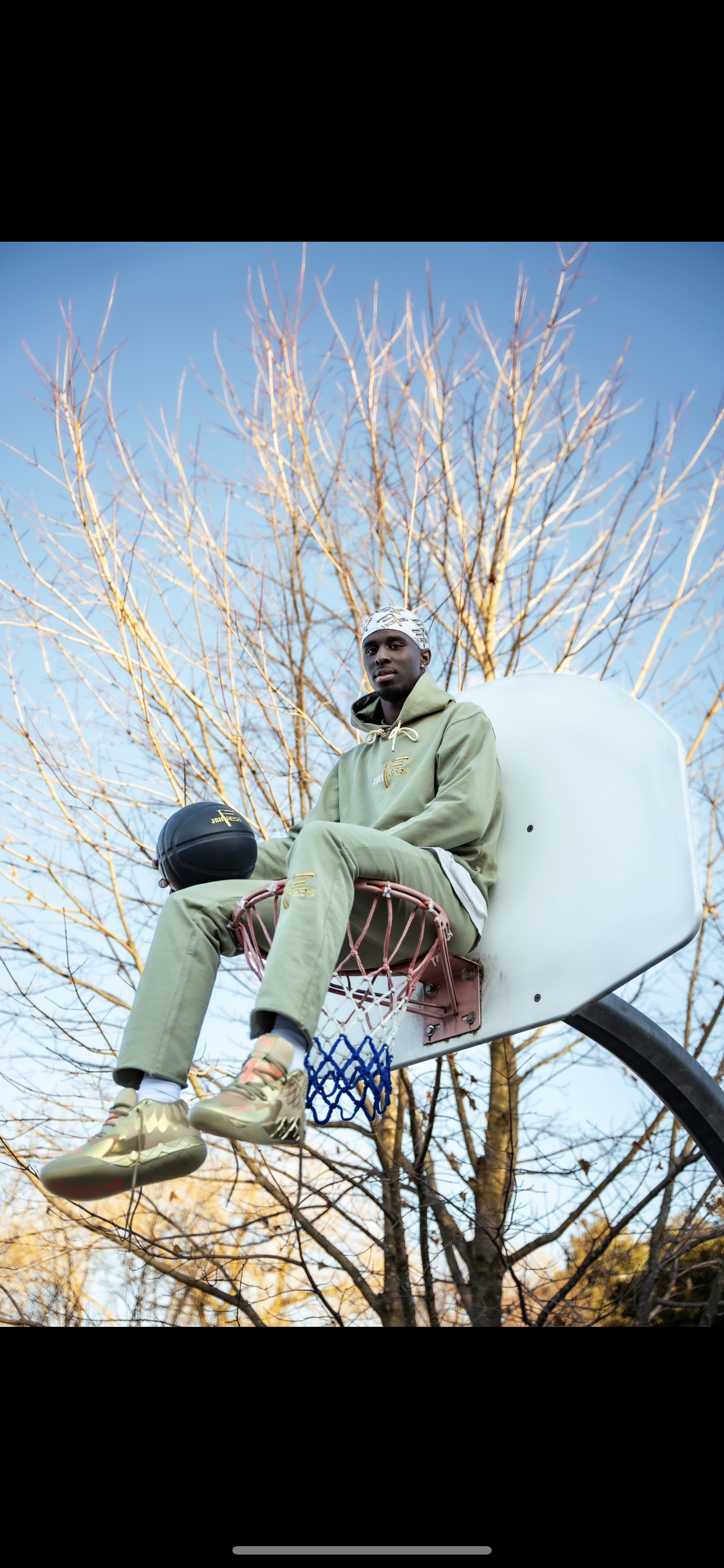 JBH Fresh Light olive silk hooded sweater