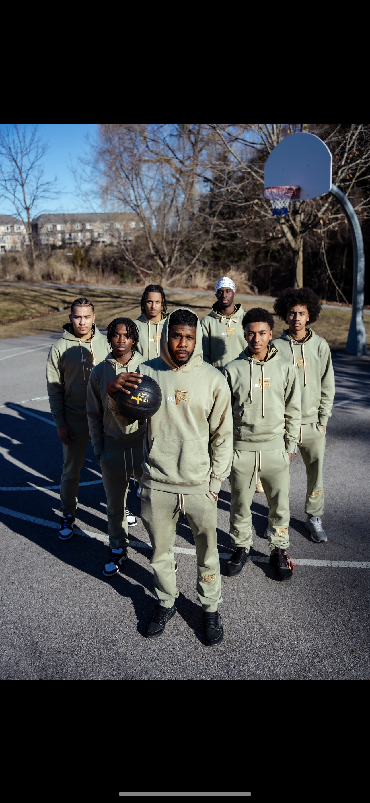 JBH Fresh Light olive silk hooded sweater